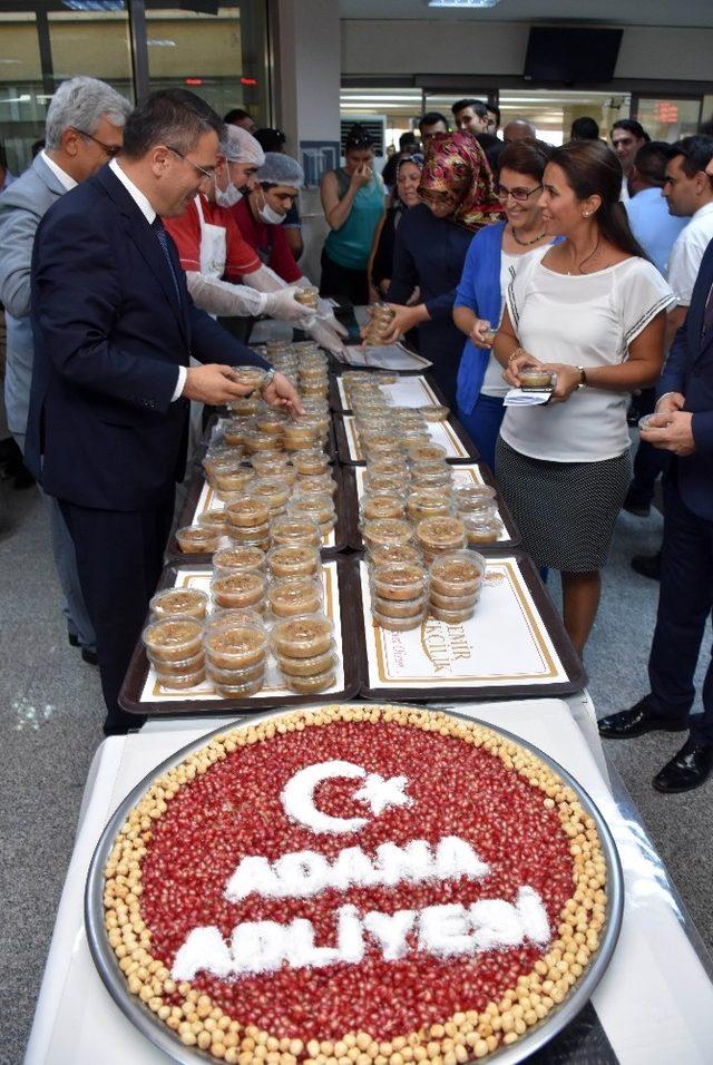 Adana Adliyesi’nde 3 bin kişilik aşure ikramı