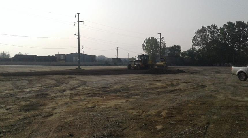 Melensupark’da saha düzenlemesi