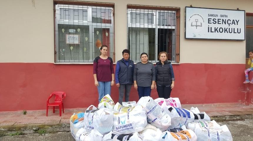 Bafra Umut Derneği kırsal yardımlara başladı