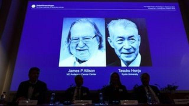 2018 Nobel Tıp Ödülü, kanser tedavisine katkıda bulunan James Allison ve Tasuku Honjo'ya verildi