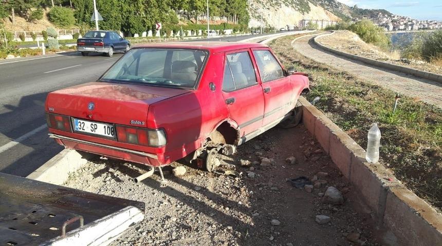 Eğirdir&rsquo;de trafik kazası: 1 yaralı