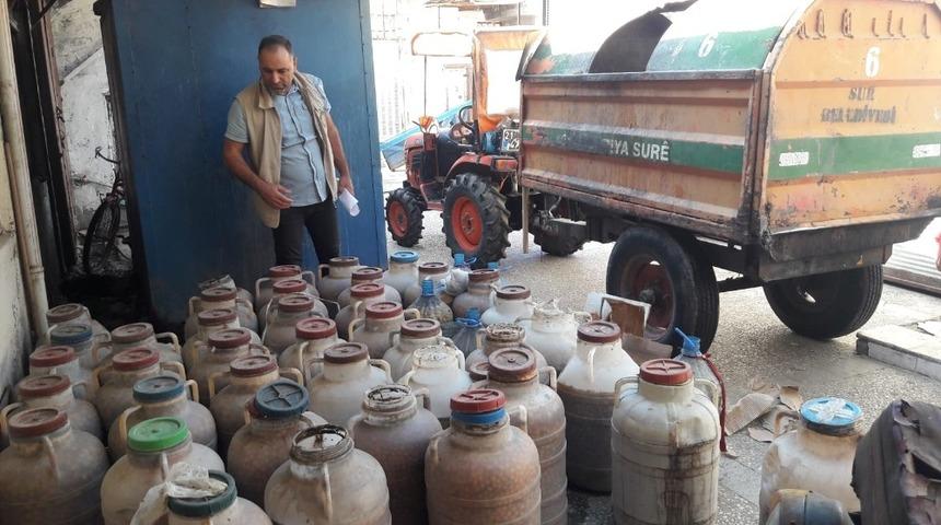 Diyarbakır&rsquo;da 1 ton 500 kilogram bozuk zeytin imha edildi