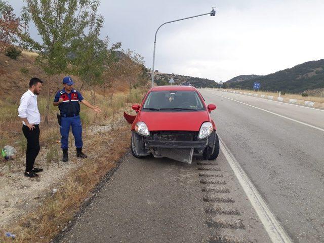 Manisa’da trafik kazası: 2 yaralı