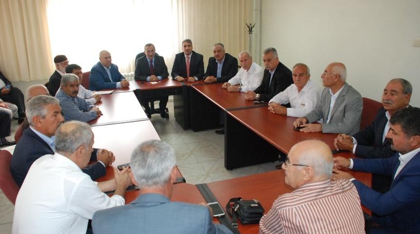 Dağtekin il genel meclisi &uuml;yeleriyle biraya geldi