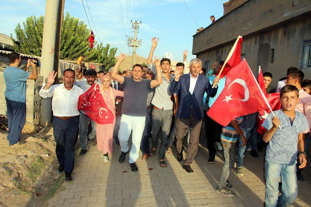 Cudi Dağı eteklerinde 'teröre lanet' yürüyüşü