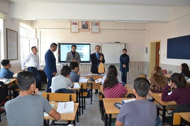 Milli Eğitim Müdürü Ekinci, Güzel Sanatlar Lisesi’ni ziyaret etti