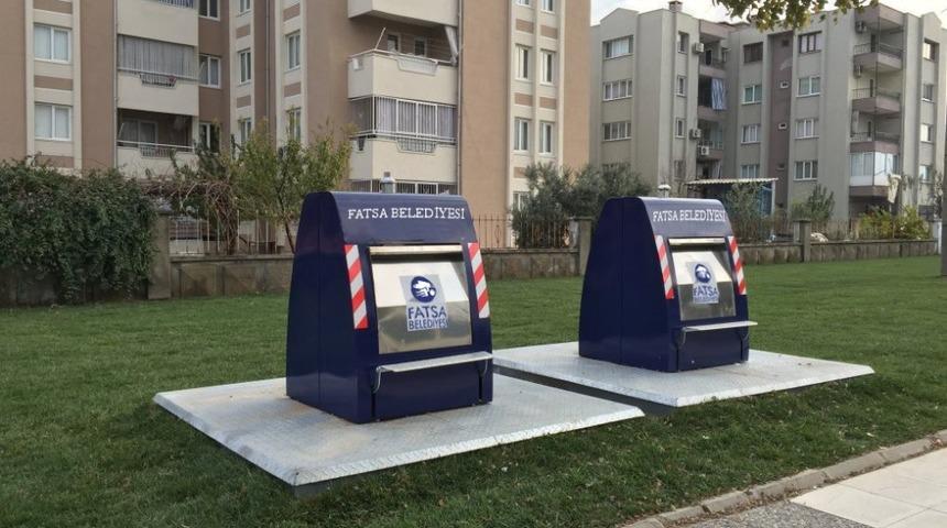 Fatsa&rsquo;da konteynerler yer altına iniyor