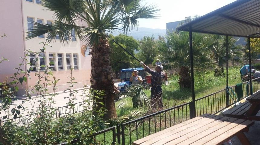 Yunusemre&rsquo;de park ve bah&ccedil;elere kış bakımı