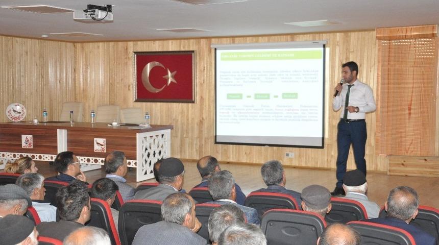 Bulanıklı &ccedil;ift&ccedil;ilere organik tarım anlatıldı