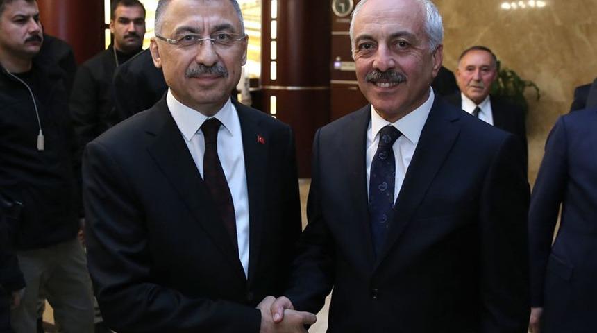 Başkan G&uuml;l, Fuat Oktay ile g&ouml;r&uuml;şt&uuml;