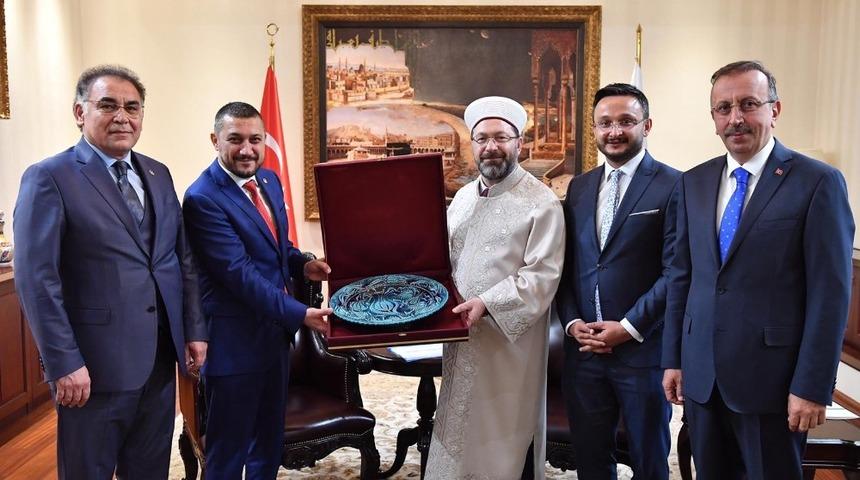 AK Parti Nevşehir heyeti, Diyanet İşleri Başkanı Erbaş&rsquo;ı ziyaret etti