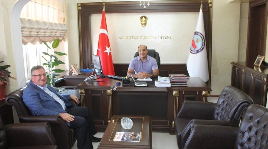 İşadamı Kaplan&rsquo;dan Kaymakam Duman&rsquo;a hayırlı olsun ziyareti