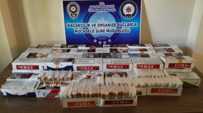 Kaçak sigaralar ele geçirildi