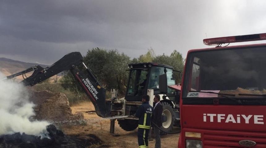 Başkale ot yangını