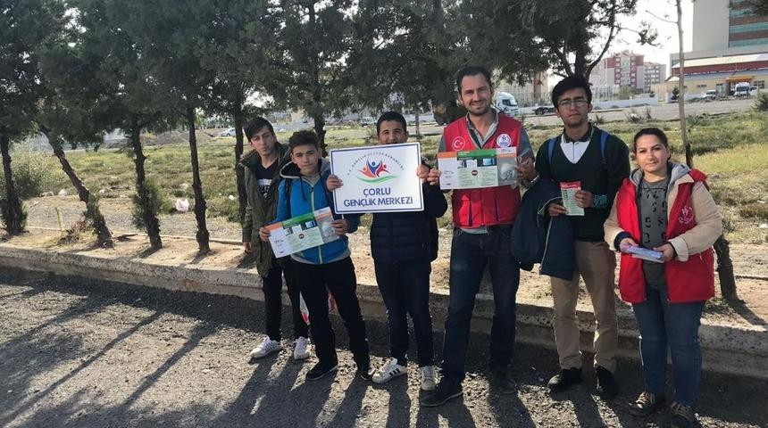 &Ccedil;orlu Gen&ccedil;lik Merkezi bağımlılığa savaş a&ccedil;tı