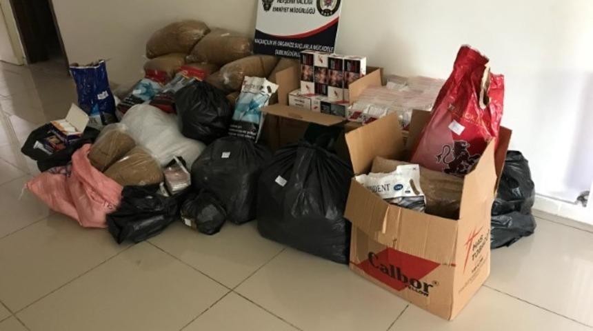 Nevşehir&rsquo;de 197 kilogram ka&ccedil;ak t&uuml;t&uuml;n ele ge&ccedil;irildi