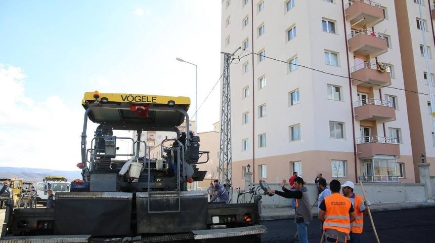 Vefa Konutları’nda asfalt çalışması başladı