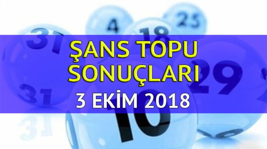 3 Ekim Şans Topu sonuçları: 5 +1 bilen bir kişi, 1 milyon 453 bin 13 lira ikramiye kazandı