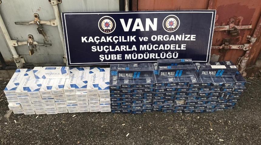 Van’da 3 bin 440 paket kaçak sigara ele geçirildi