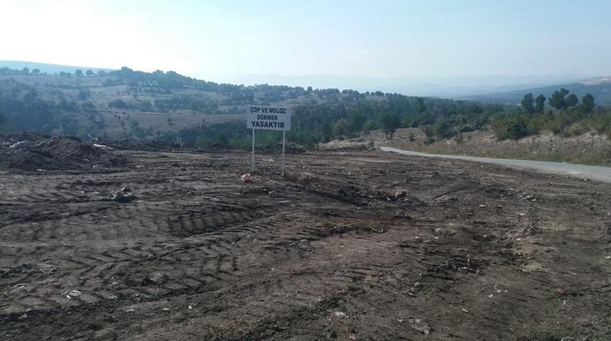 Yol &uuml;zerindeki &ccedil;&ouml;pler kaldırıldı