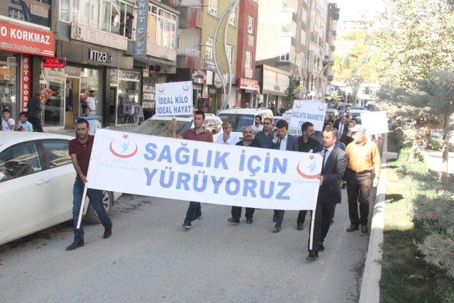 Hakkari’de “Sağlık İçin Yürüyoruz” etkinliği