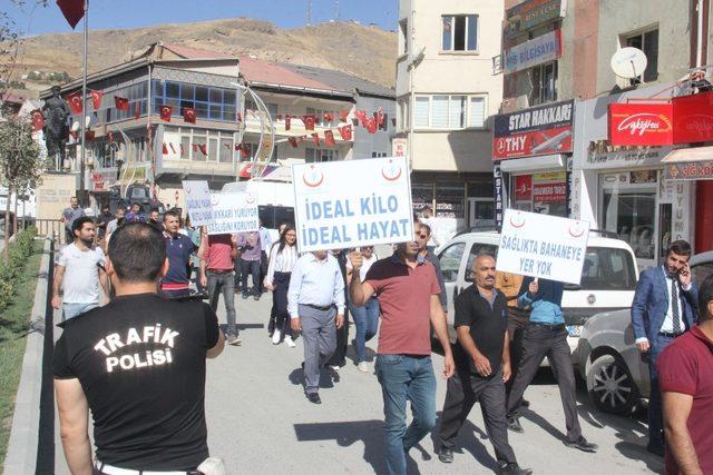 Hakkari’de “Sağlık İçin Yürüyoruz” etkinliği