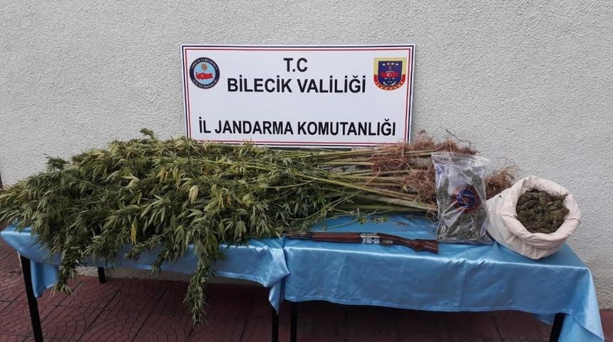 Bilecik&rsquo;te 2 kilo 357 gram esrar ele ge&ccedil;irildi