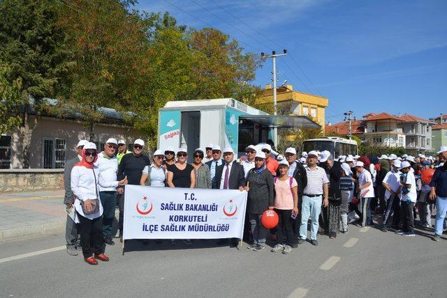 Korkuteli’nde “Dünya Yürüyüş Gününde 10 Bin Adım”