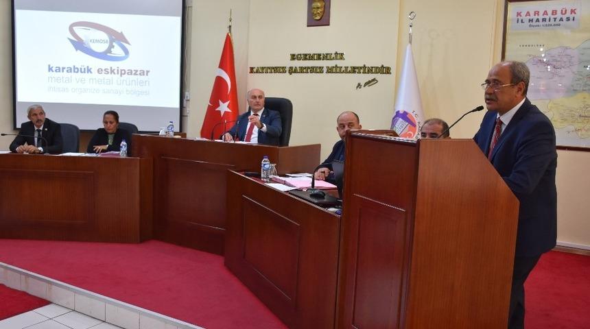 Eskipazar OSB B&ouml;lge M&uuml;d&uuml;r&uuml; Demir, il genel meclisi toplantısına katıldı