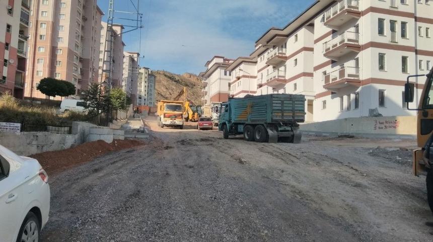 TOKİ b&ouml;lgesinin alt yapısı temizlendi