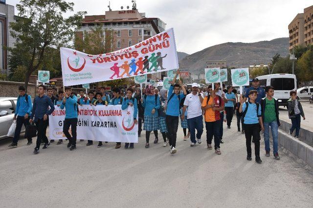 Muş’ta Dünya Yürüyüş Günü etkinliği