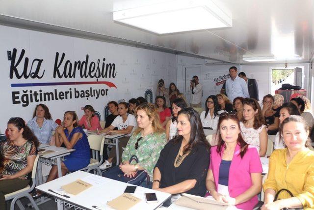 Başkan Kayalı, ‘Kız Kardeşim’ projesi eğitim tırını ziyaret etti