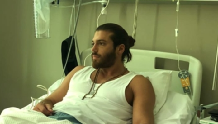 Erkenci Kuş’un yıldızı Can Yaman fıskiyeli öpüşme sahnesi sonrası hastanelik oldu