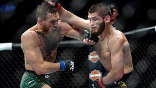 Olaylı maçta Khabib Nurmagomedov, Conor McGregor'u yendi ve kemerini korudu