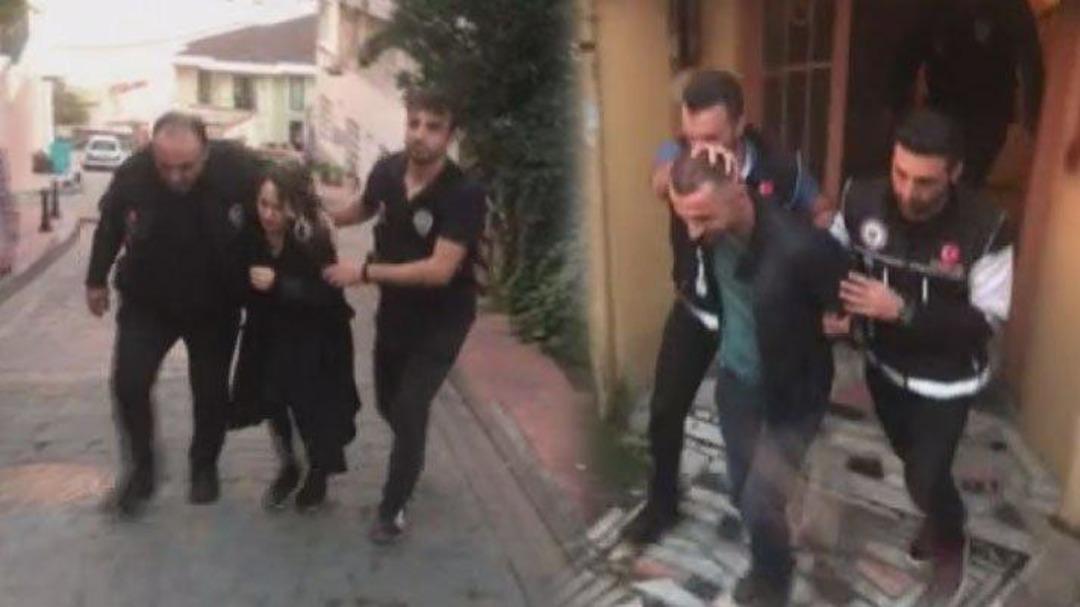 &Uuml;nl&uuml;lerin torbacısı Cihangir'de sevgilisiyle birlikte yakalandı