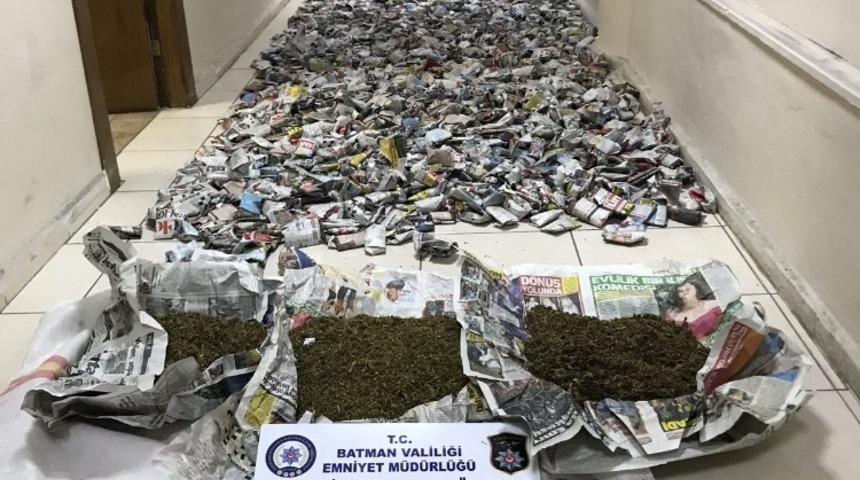 Batman&rsquo;da 15 kilogram esrar ele ge&ccedil;irildi