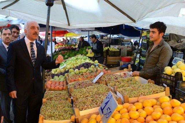 Başkan Gül’den pazar denetimi