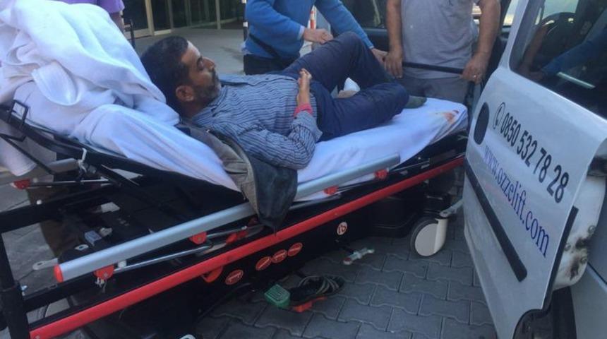 Çim biçerken ayak parmaklarını kesti!