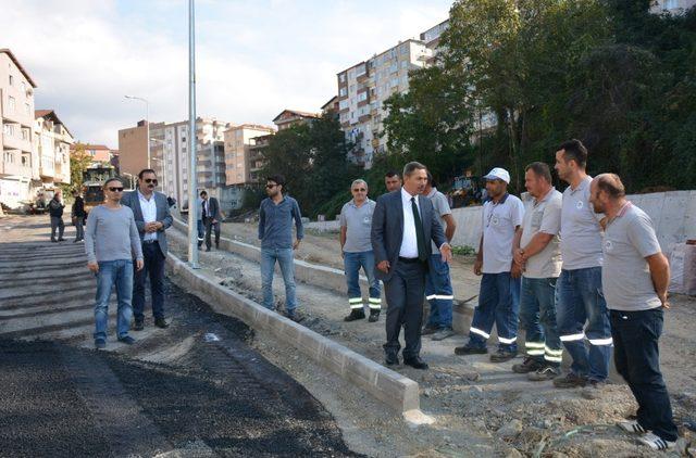 Sakindere’de belediye asfalt çalışması başlattı