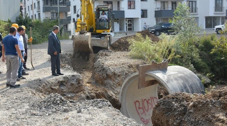 Kdz. Ereğli Belediyesi su taşkınlarına karşı &ouml;nlem alıyor