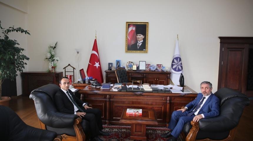 Başsavcı Keskin&rsquo;den Rekt&ouml;r Prof. Dr. Biber&rdquo;e iade-i ziyaret