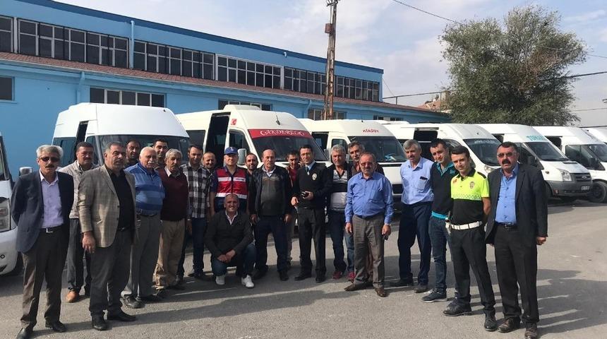 Tomarza&rsquo;da servisler denetlendi