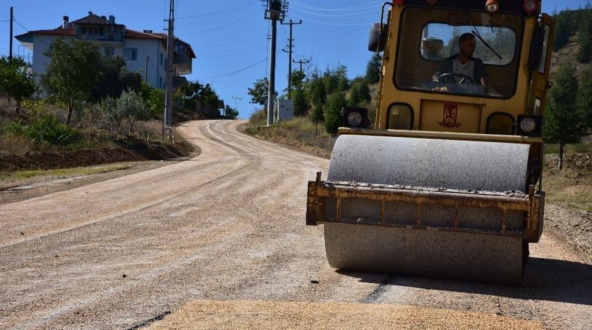 Kadı yokuşu sati asfaltlama &ccedil;alışması ile kışa hazır