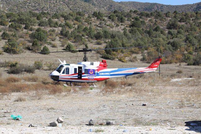 Çankırı'da helikopter ve drone destekli trafik denetimi