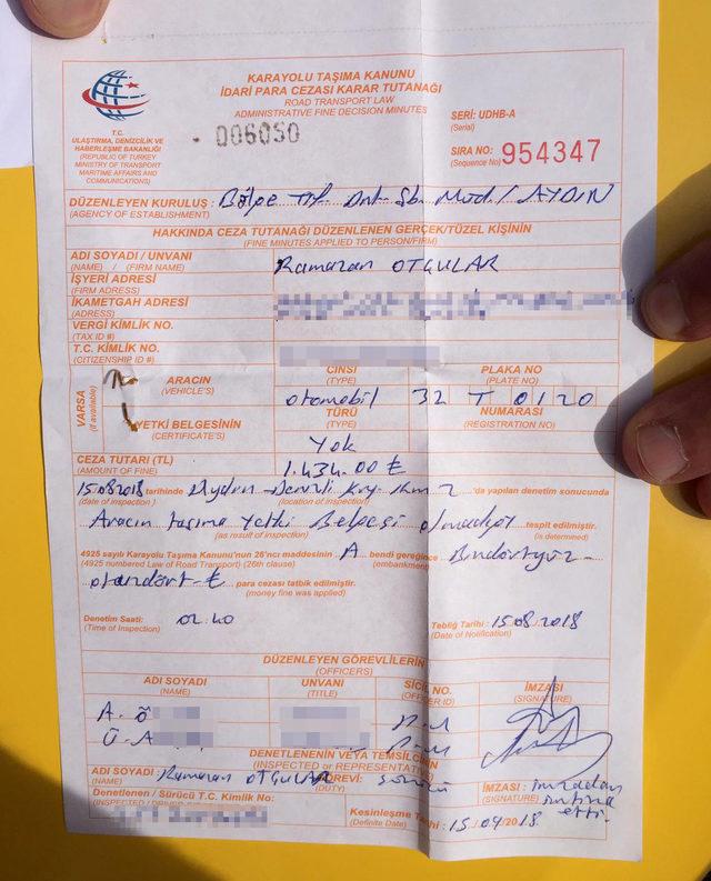 Taksici, kent dışına yolcu taşıdı diye yazılan trafik cezasını iptal ettirdi 1