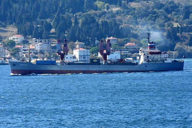 Çanakkale Boğazı'ndan Rus askeri kargo gemisi geçti