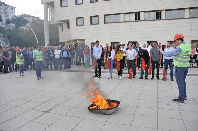 Keçiören’de nefes kesen tatbikat