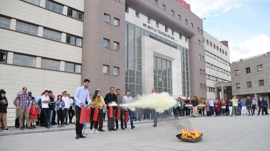 Keçiören’de nefes kesen tatbikat