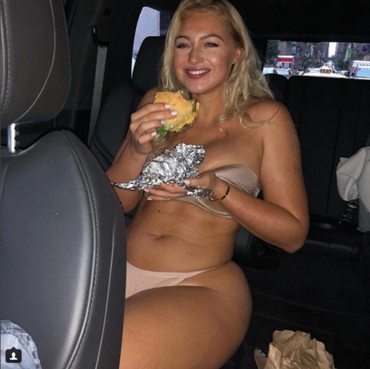 Iskra Lawrence'ın hamburger keyfi G2