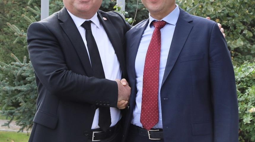 ER&Uuml; Rekt&ouml;r&uuml; &Ccedil;alış, Kayseri &Uuml;niversitesi Rekt&ouml;r&uuml; Karamustafa&rsquo;yı Ziyaret Etti